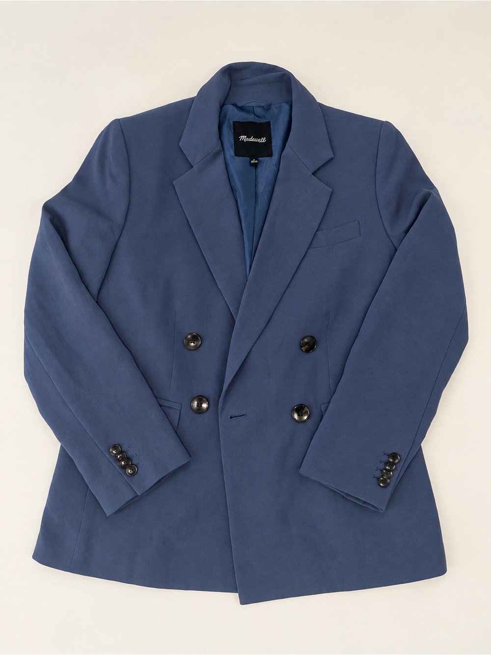 Madewell Slate Blue Double Breasted Blazer Size 2